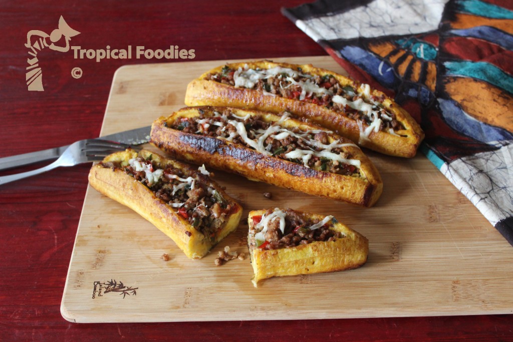 stuffed plantain boats