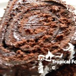Chocolate rolled cake