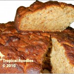 Sweet banana-coconut bread