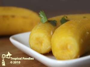 Boiled plantains