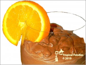 Orange chocolate mousse