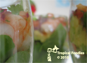 Tropical shrimp cocktail